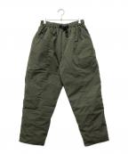 South2 West8×NANGAサウスツー ウエストエイト×ナンガ）の古着「ベルテッド C.S. ダウン パンツ」｜カーキ