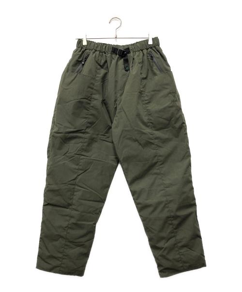 South2 West8（サウスツー ウエストエイト）south2 west8 (サウスツー ウエストエイト) NANGA (ナンガ) ベルテッド C.S. ダウン パンツ カーキ サイズ:Sの古着・服飾アイテム
