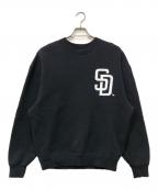 Ron Herman×GENUINE MERCHANDISEロンハーマン×ジェニュイン マーチャンダイズ）の古着「MLB ダメージ スウェット プルオーバー」｜ブラック