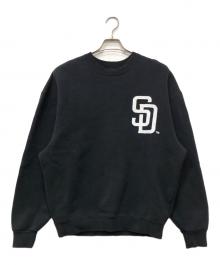 Ron Herman×GENUINE MERCHANDISE（ロンハーマン×ジェニュイン マーチャンダイズ）の古着「MLB ダメージ スウェット プルオーバー」｜ブラック