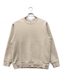 TOMORROW LAND（トゥモローランド）の古着「スビンコットン ダンボール クルーネックスウェット」｜ベージュ