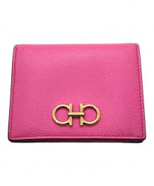 Salvatore Ferragamo（サルヴァトーレ フェラガモ）の古着「ガンチーニ2つ財布」｜ピンク