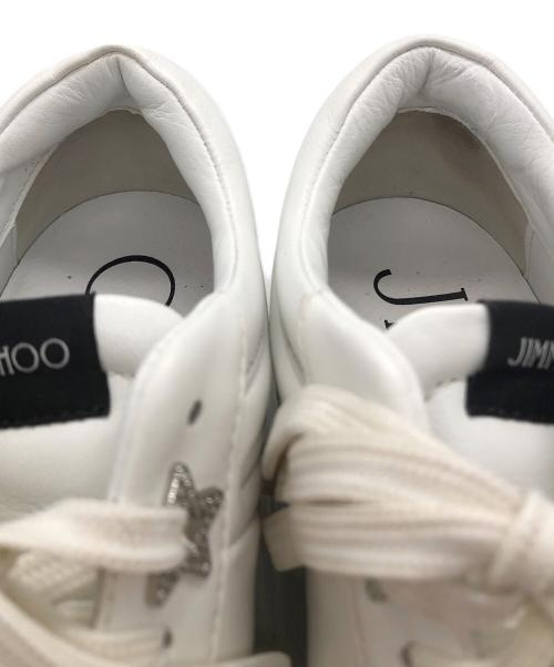 JIMMY CHOO（ジミーチュウ）JIMMY CHOO (ジミーチュウ) ハワイレーススニーカー ホワイト サイズ:37 1/2の古着・服飾アイテム
