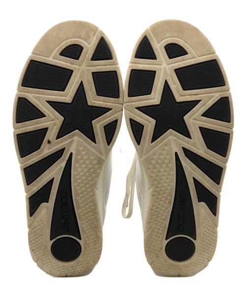 JIMMY CHOO（ジミーチュウ）JIMMY CHOO (ジミーチュウ) ハワイレーススニーカー ホワイト サイズ:37 1/2の古着・服飾アイテム