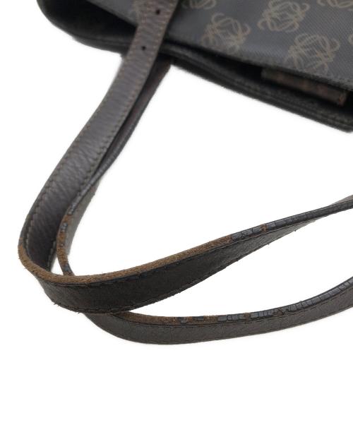 LOEWE（ロエベ）LOEWE (ロエベ) アナグラムPVCトートバッグ ブラウンの古着・服飾アイテム