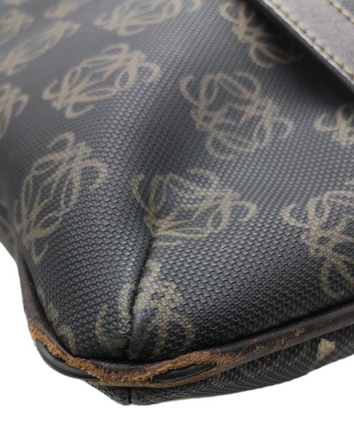 LOEWE（ロエベ）LOEWE (ロエベ) アナグラムPVCトートバッグ ブラウンの古着・服飾アイテム