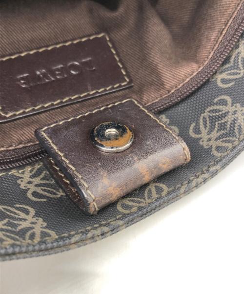 LOEWE（ロエベ）LOEWE (ロエベ) アナグラムPVCトートバッグ ブラウンの古着・服飾アイテム