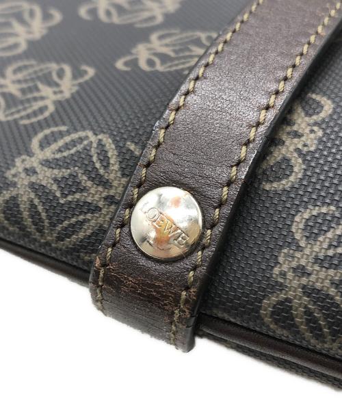 LOEWE（ロエベ）LOEWE (ロエベ) アナグラムPVCトートバッグ ブラウンの古着・服飾アイテム