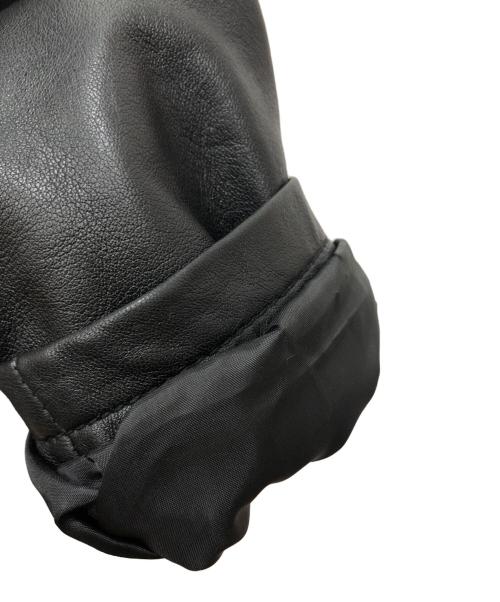 ZARA（ザラ）ZARA (ザラ) ラムレザーダブルライダースジャケット ブラック サイズ:ＸＬの古着・服飾アイテム