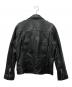 ZARA (ザラ) ラムレザーダブルライダースジャケット ブラック サイズ:ＸＬ：10000円