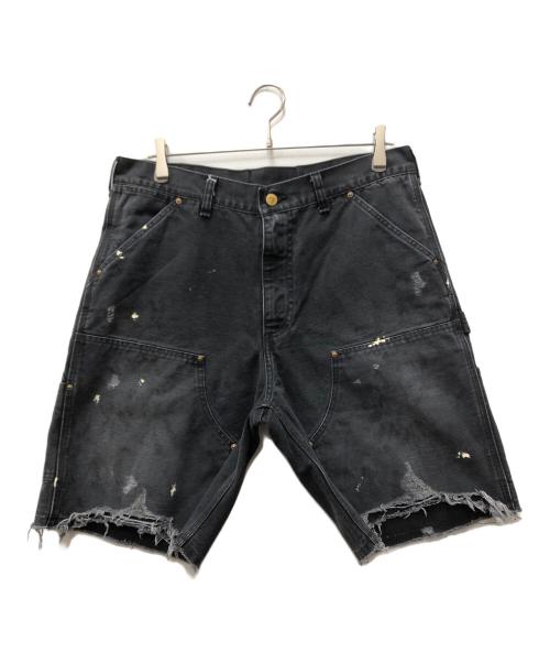 SAINT MICHAEL（セントマイケル）SAINT MICHAEL (セントマイケル) DOUBLE KNEE SHORTS グレー サイズ:ｍの古着・服飾アイテム