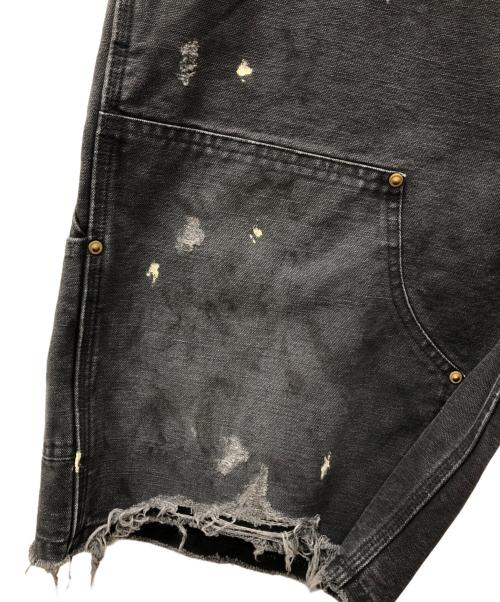 SAINT MICHAEL（セントマイケル）SAINT MICHAEL (セントマイケル) DOUBLE KNEE SHORTS グレー サイズ:ｍの古着・服飾アイテム