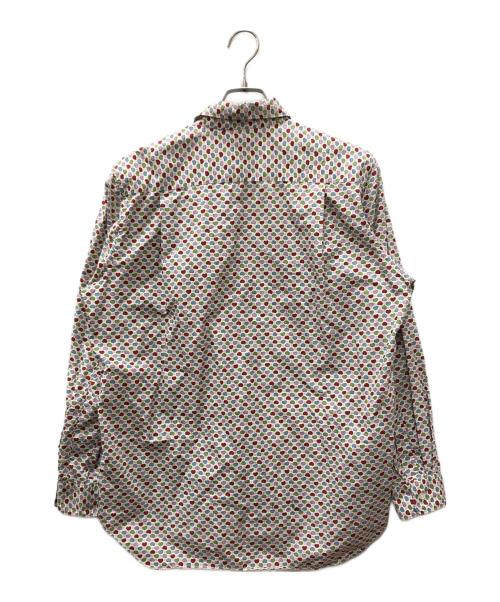 COMME des GARCONS HOMME PLUS（コムデギャルソンオムプリュス）COMME des GARCONS HOMME PLUS (コムデギャルソンオムプリュス) 長袖ハートプリントシャツ ホワイト サイズ:Ｍの古着・服飾アイテム