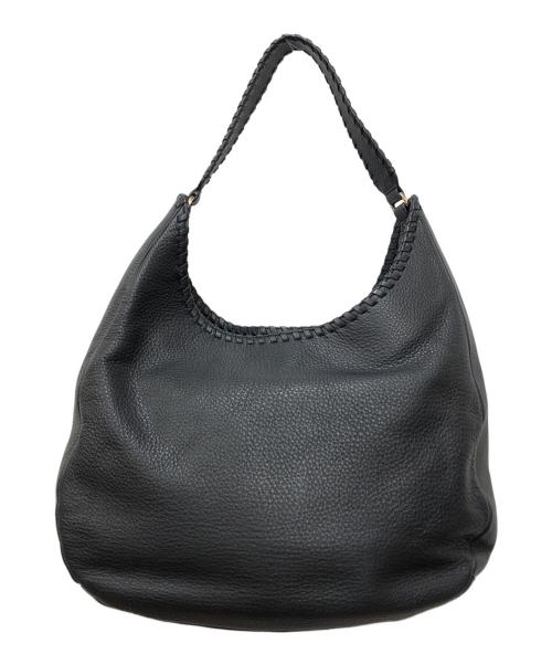 TORY BURCH（トリーバーチ）TORY BURCH (トリーバーチ) レザーホーボーバッグ ブラック サイズ:下記参照の古着・服飾アイテム