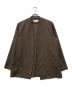 MARKA（マーカ）の古着「LAPELLESS SHIRT JACKET」｜ブラウン