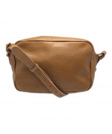 IL BISONTE（イル ビゾンテ）の古着「レザーショルダーバッグ」｜ブラウン