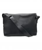 gentenゲンテン）の古着「フラップメッセンジャーバッグ」｜ブラック