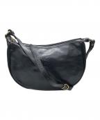 IL BISONTEイル ビゾンテ）の古着「ハーフムーンワンショルダーバッグ」｜ブラック