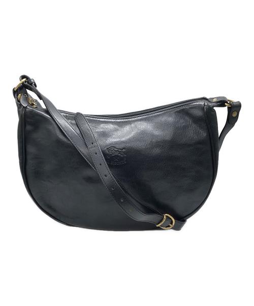 IL BISONTE（イル ビゾンテ）IL BISONTE (イル ビゾンテ) ハーフムーンワンショルダーバッグ ブラック サイズ:下記参照の古着・服飾アイテム