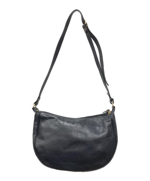 IL BISONTE（イル ビゾンテ）IL BISONTE (イル ビゾンテ) ハーフムーンワンショルダーバッグ ブラック サイズ:下記参照の古着・服飾アイテム