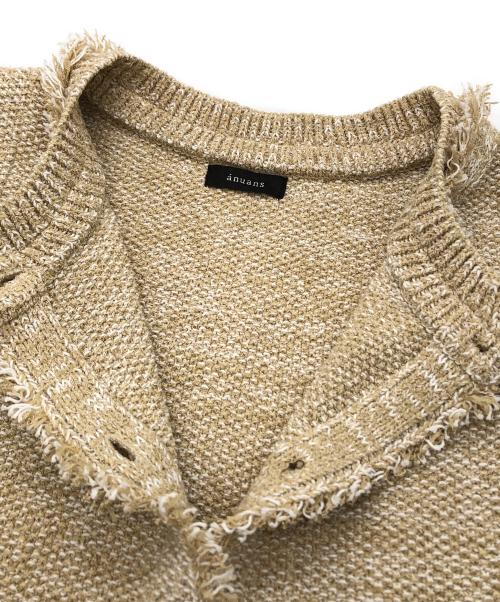 anuans（アニュアンス）anuans (アニュアンス) カールヤーンツィードセットアップ イエロー サイズ:S 未使用品の古着・服飾アイテム