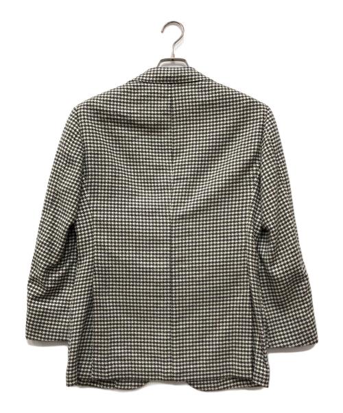Brilla per il gusto（ブリッラ ペル イルグースト）Brilla per il gusto (ブリッラ ペル イルグースト) Ermenegildo Zegna カシミヤリネン ハウンドトゥース ジャケット グレー サイズ:46の古着・服飾アイテム