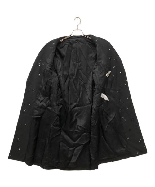 LANVIN（ランバン）LANVIN (ランバン) 刺繍チェスターコート ブラック サイズ:48の古着・服飾アイテム