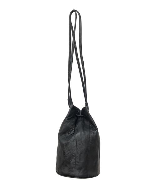 marimekko（マリメッコ）marimekko (マリメッコ) レザー巾着 ブラック サイズ:下記参照の古着・服飾アイテム