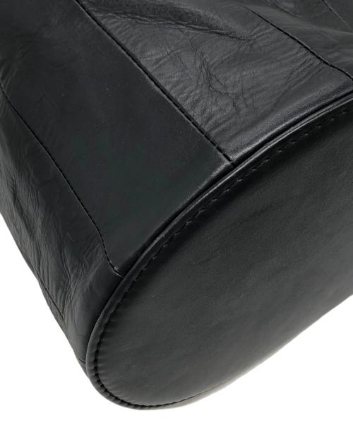 marimekko（マリメッコ）marimekko (マリメッコ) レザー巾着 ブラック サイズ:下記参照の古着・服飾アイテム