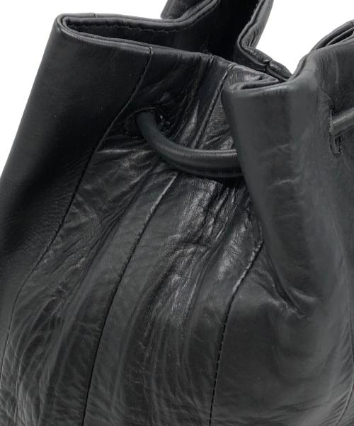 marimekko（マリメッコ）marimekko (マリメッコ) レザー巾着 ブラック サイズ:下記参照の古着・服飾アイテム