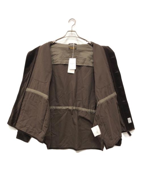 J.S HOMESTEAD（ジャーナルスタンダード ホームステッド）J.S HOMESTEAD (ジャーナルスタンダード ホームステッド) ベルベティーン ファティーグ シャツ ブラウン サイズ:Lの古着・服飾アイテム