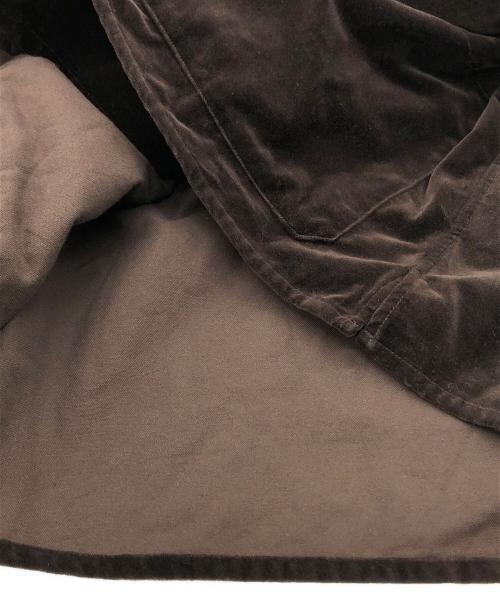 J.S HOMESTEAD（ジャーナルスタンダード ホームステッド）J.S HOMESTEAD (ジャーナルスタンダード ホームステッド) ベルベティーン ファティーグ シャツ ブラウン サイズ:Lの古着・服飾アイテム