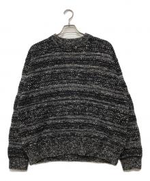 crepuscule×URBAN RESEARCH（クレプスキュール×アーバンリサーチ）の古着「Multi Border Mix CREW-NECK」｜ブラック