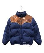 SUPREMEシュプリーム）の古着「Glitter Yoke Down Puffer Jacke」｜ブルー