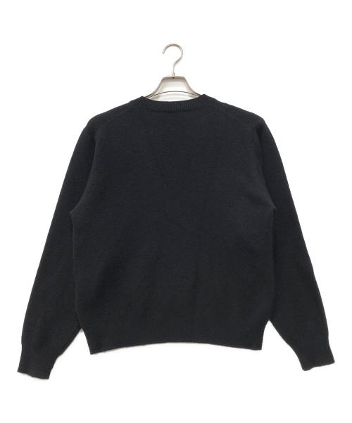 COMOLI（コモリ）COMOLI (コモリ) ラムズウール クルーネック ブラック サイズ:3の古着・服飾アイテム