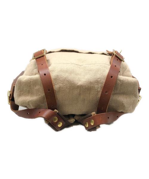 SEIL MARSCHALL（セイルマーシャル）SEIL MARSCHALL (セイルマーシャル) キャンバスリュック ベージュ×ブラウン サイズ:下記参照の古着・服飾アイテム