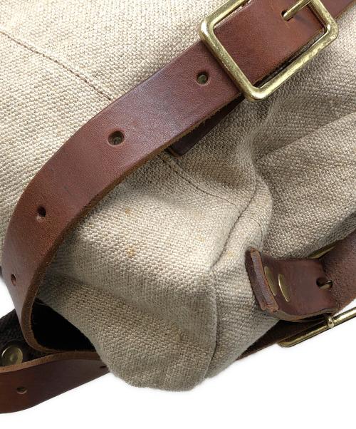SEIL MARSCHALL（セイルマーシャル）SEIL MARSCHALL (セイルマーシャル) キャンバスリュック ベージュ×ブラウン サイズ:下記参照の古着・服飾アイテム
