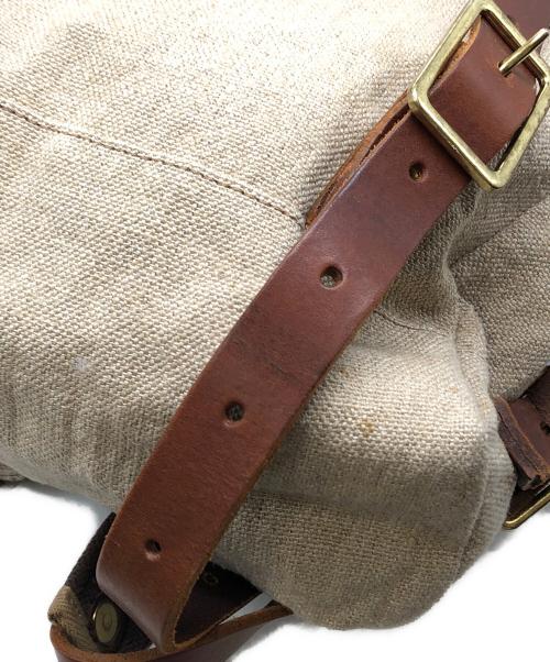 SEIL MARSCHALL（セイルマーシャル）SEIL MARSCHALL (セイルマーシャル) キャンバスリュック ベージュ×ブラウン サイズ:下記参照の古着・服飾アイテム