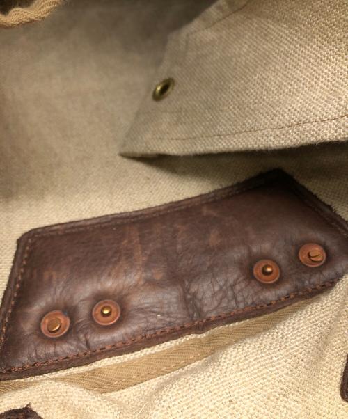 SEIL MARSCHALL（セイルマーシャル）SEIL MARSCHALL (セイルマーシャル) キャンバスリュック ベージュ×ブラウン サイズ:下記参照の古着・服飾アイテム