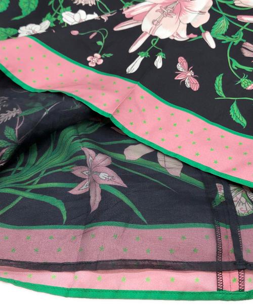 GUCCI（グッチ）GUCCI (グッチ) sleeveless floral tunic top ブラック サイズ:38の古着・服飾アイテム