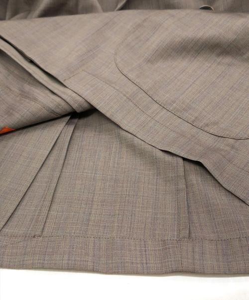 BARENA（バレナ）BARENA (バレナ) ウールトロピカルダブルジャケット ブラウン サイズ:46 未使用品の古着・服飾アイテム