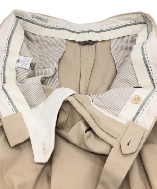 BRUNELLO CUCINELLI（ブルネロクチネリ）BRUNELLO CUCINELLI (ブルネロクチネリ) クロップドスラックスパンツ ブラウン サイズ:56 未使用品の古着・服飾アイテム