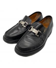 Salvatore Ferragamo（サルヴァトーレ フェラガモ）の古着「ガンチーニローファー」｜ブラック