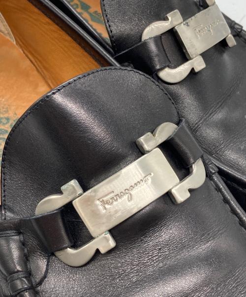 Salvatore Ferragamo（サルヴァトーレ フェラガモ）Salvatore Ferragamo (サルヴァトーレ フェラガモ) ガンチーニローファー ブラック サイズ:8 1/2の古着・服飾アイテム