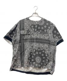 sacai（サカイ）の古着「ペイズリー柄ジッププルオーバー」｜ブラック