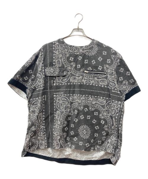 sacai（サカイ）sacai (サカイ) ペイズリー柄ジッププルオーバー ブラック サイズ:4の古着・服飾アイテム