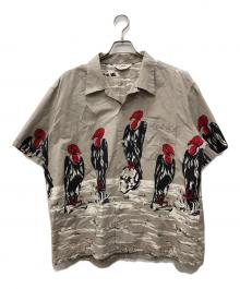 Star OF HOLLYWOOD（スターオブハリウッド）の古着「COTTON TYPEWRITER OPEN SHIRT “CONDOR”」｜ベージュ