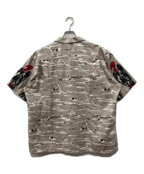 Star OF HOLLYWOOD（スターオブハリウッド）STAR OF HOLLYWOOD (スターオブハリウッド) COTTON TYPEWRITER OPEN SHIRT “CONDOR” ベージュ サイズ:XXLの古着・服飾アイテム