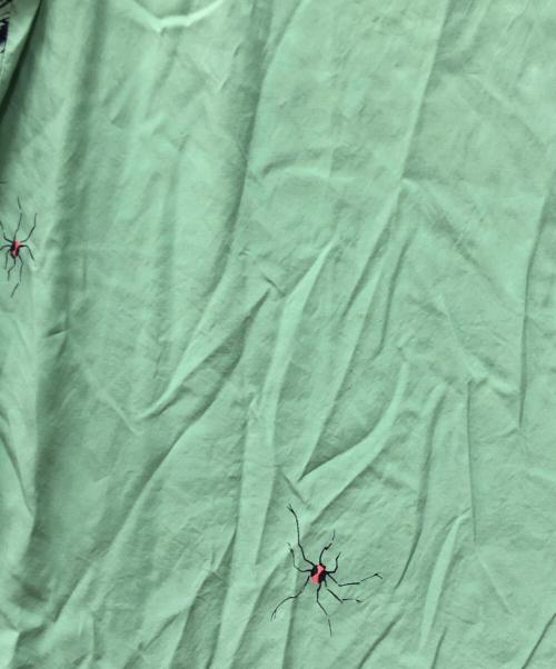 Star OF HOLLYWOOD（スターオブハリウッド）STAR OF HOLLYWOOD (スターオブハリウッド) HIGH DENSITY RAYON PULLOVER SHIRT “TARANTULA” グリーン サイズ:XLの古着・服飾アイテム