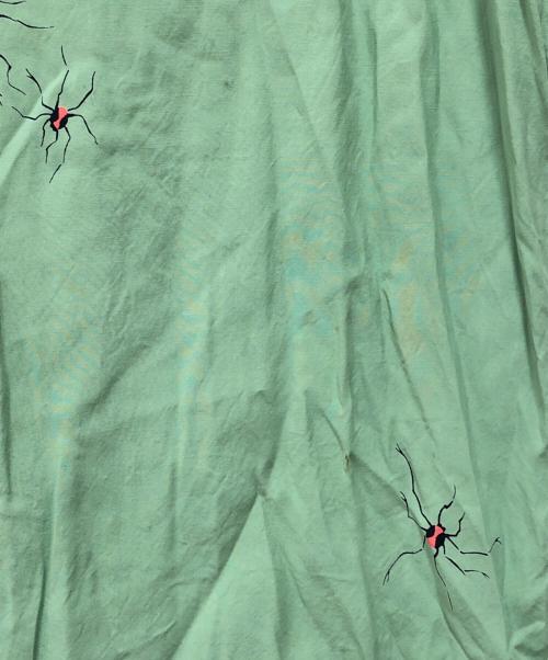 Star OF HOLLYWOOD（スターオブハリウッド）STAR OF HOLLYWOOD (スターオブハリウッド) HIGH DENSITY RAYON PULLOVER SHIRT “TARANTULA” グリーン サイズ:XLの古着・服飾アイテム